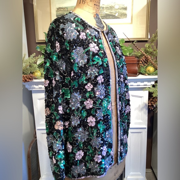 Three Flaggs sequins Cardigan - Picture 3 of 5